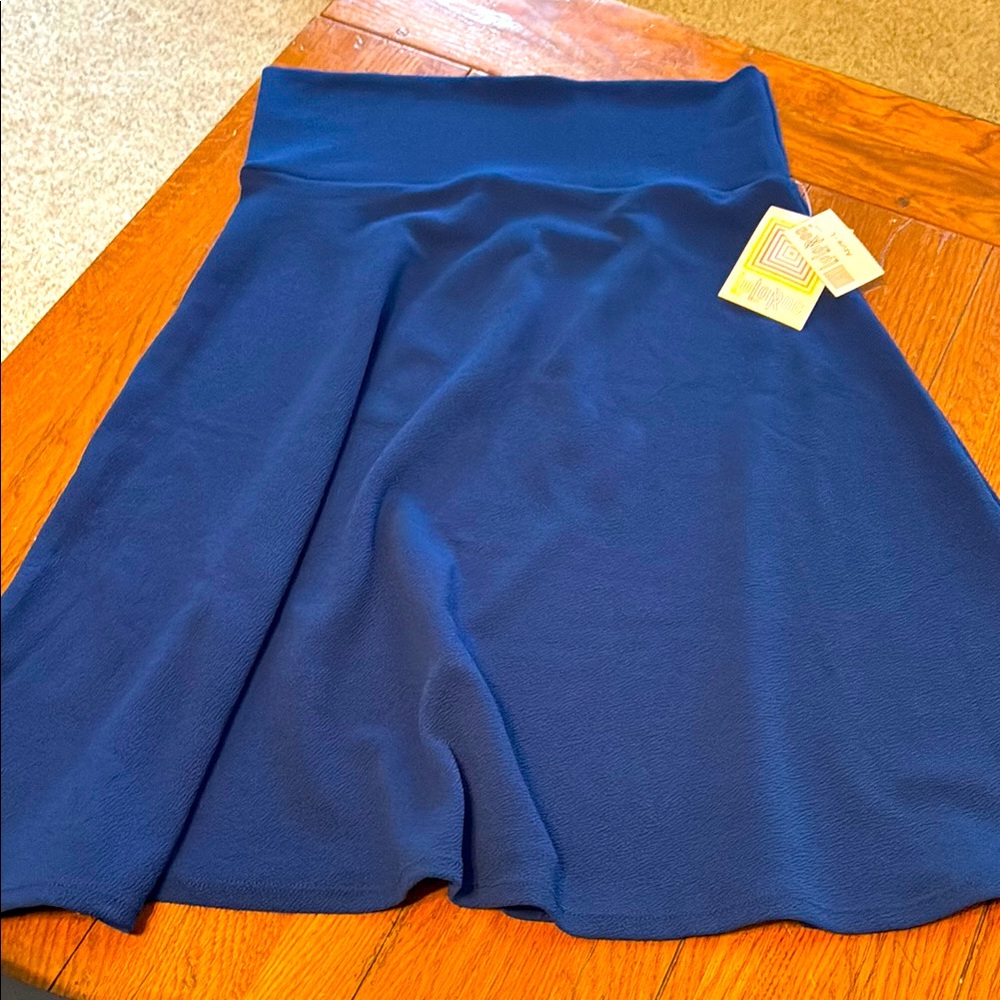 LuLaRoe A-Line Skirt in Deep Blue